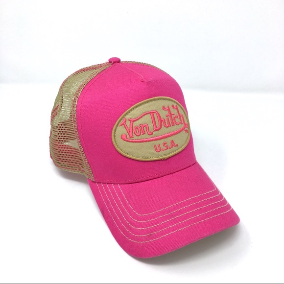 Von Dutch Trucker Hat Hot Pink 